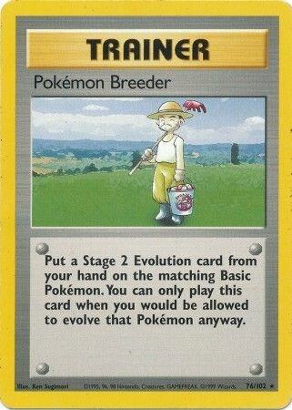 Pokemon Breeder card image