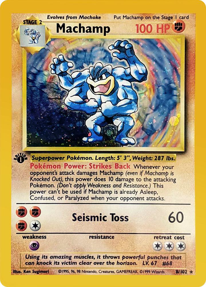 Machamp - 8/102 (1st Edition) card image
