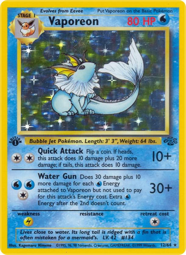 Vaporeon (12) card image