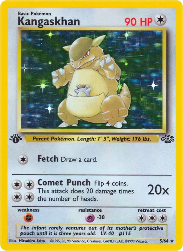 Kangaskhan (5) (1st Edition) card image