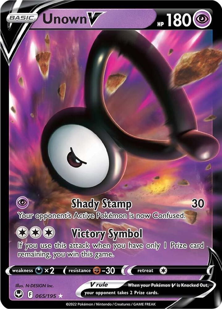 Unown V card image