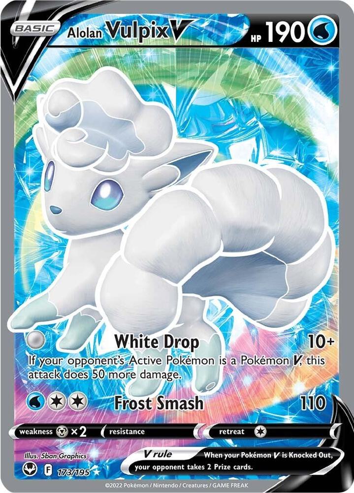 Alolan Vulpix V (Full Art) card image