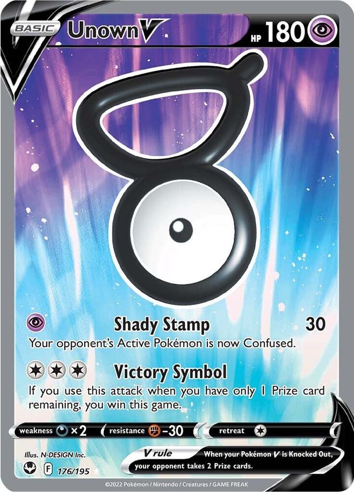 Unown V (Full Art) card image