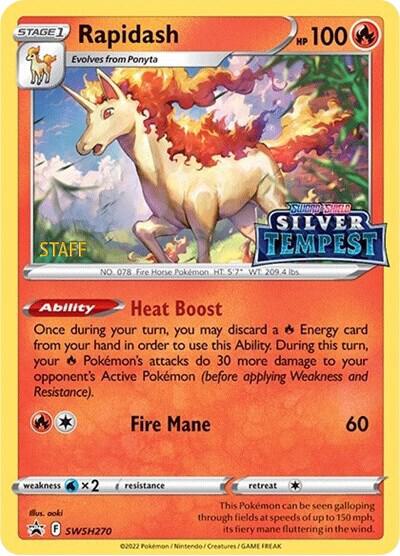 Rapidash - SWSH270 (Prerelease) [STAFF] card image