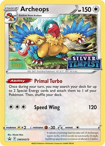 Archeops - SWSH272 (Prerelease) [STAFF] card image