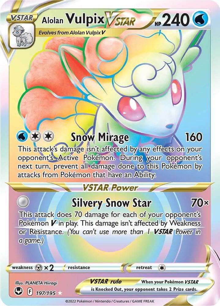 Alolan Vulpix VSTAR (Secret) card image