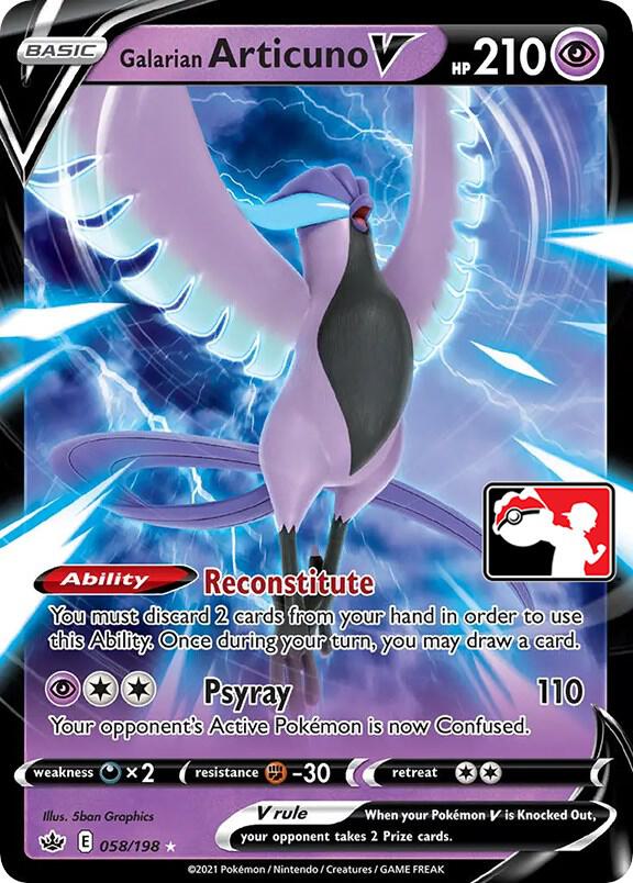 Galarian Articuno V - 058/198 card image