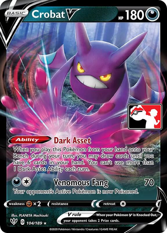 Crobat V - 104/189 card image