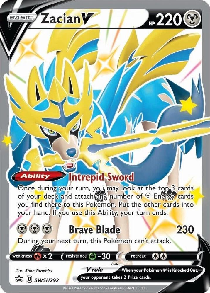 Zacian V (Shiny) - SWSH292 card image