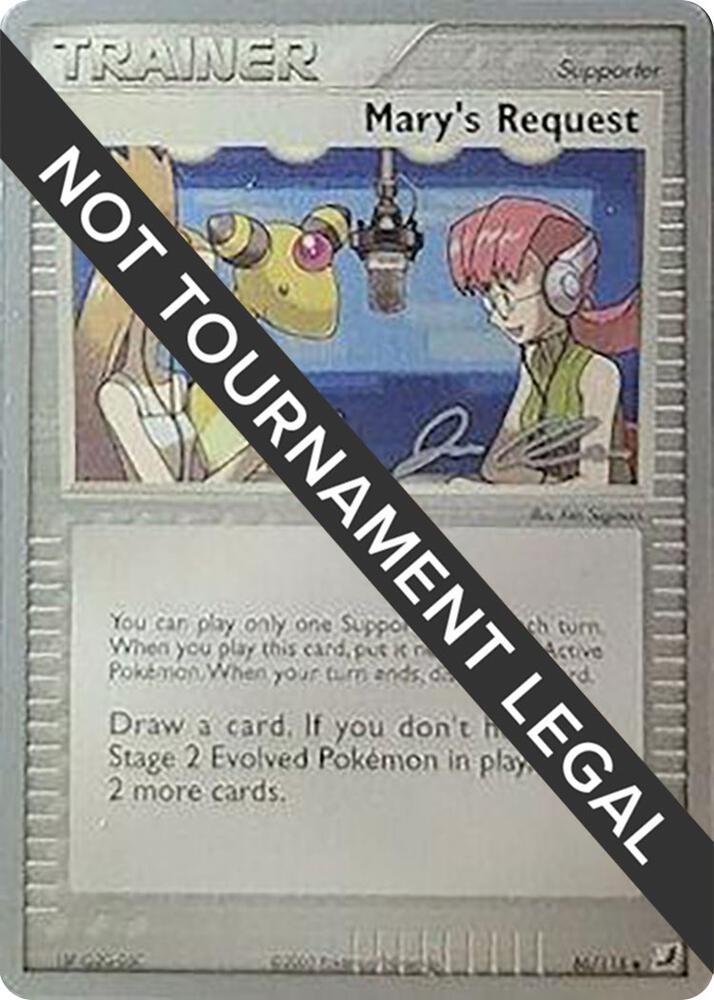 Mary's Request - 2006 (Jason Klaczynski) card image