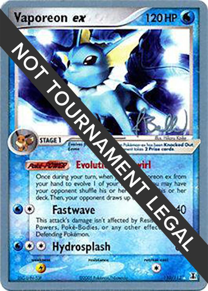 Vaporeon ex - 2006 (Jimmy Ballard) card image