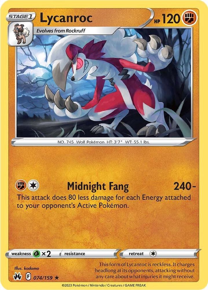 Lycanroc card image