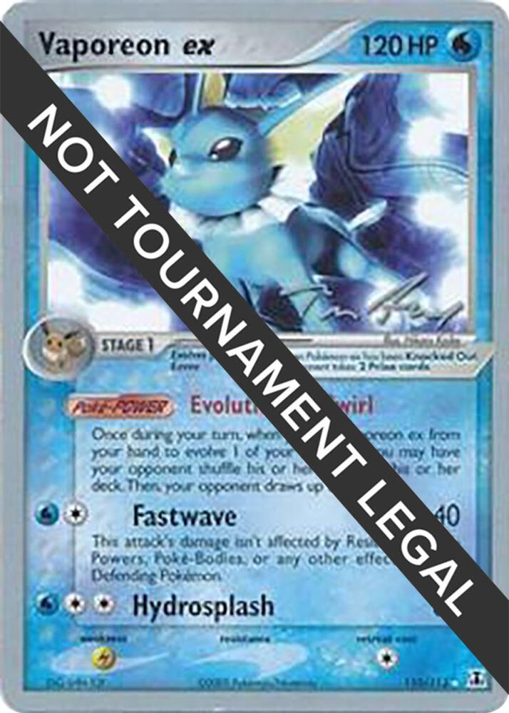 Vaporeon ex - 2007 (Tom Roos) card image
