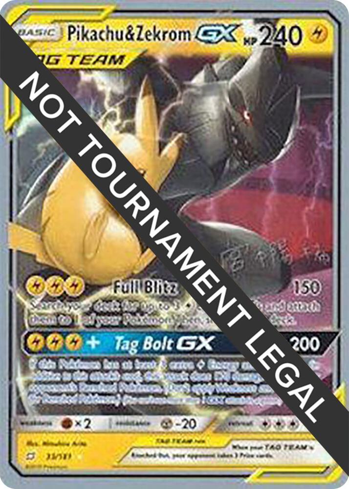 Pikachu & Zekrom GX - 2019 (Haruki Miyamoto) card image