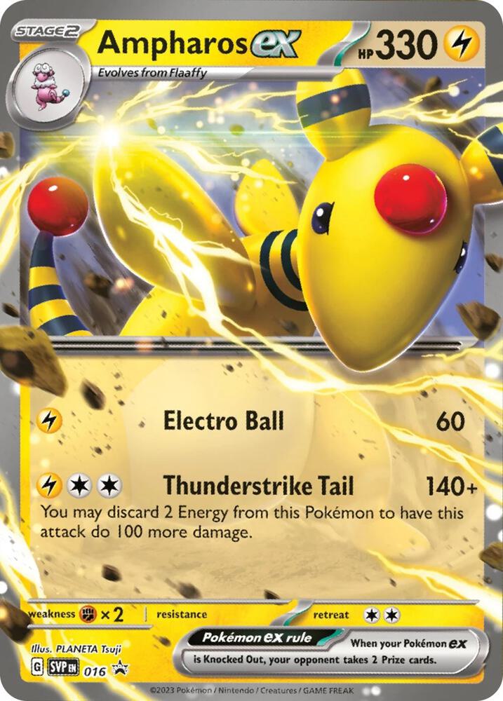 Ampharos ex - 016 card image