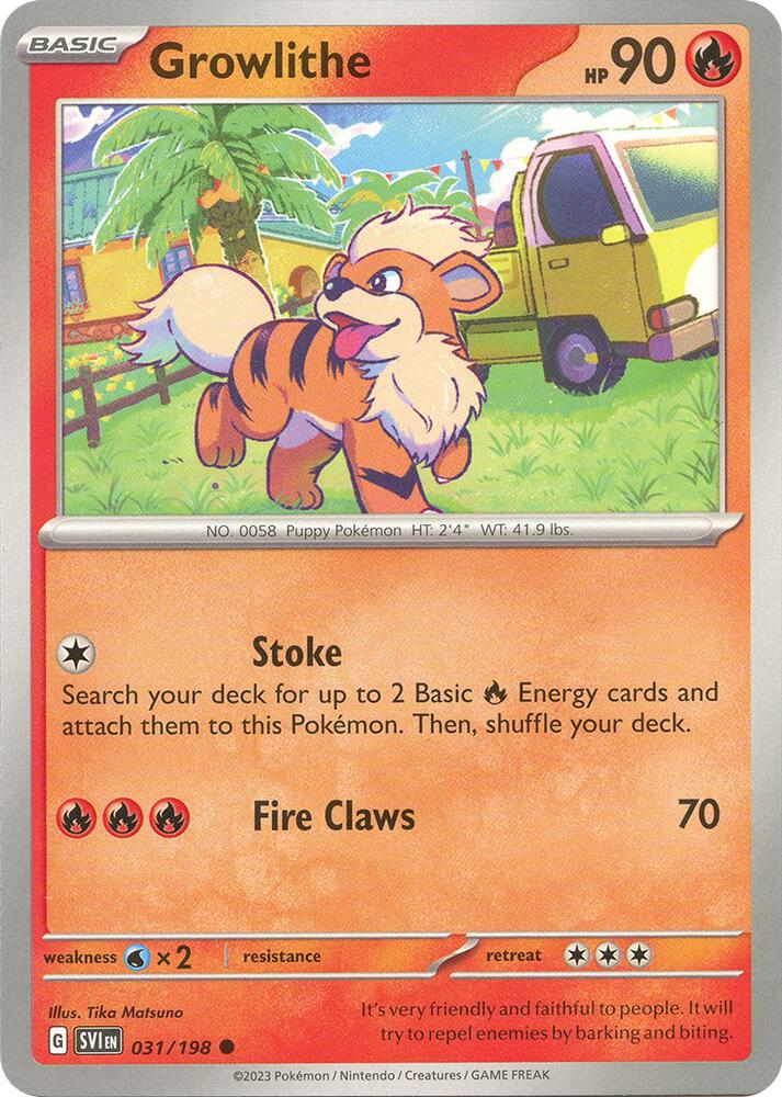 Growlithe - 031/198 card image