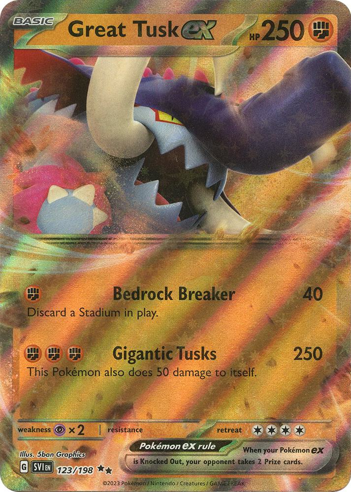 Great Tusk ex - 123/198 card image