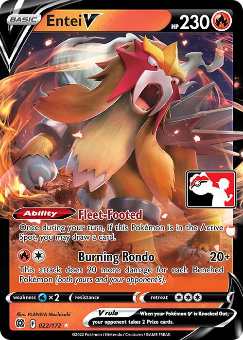 Entei V - 022/172 card image
