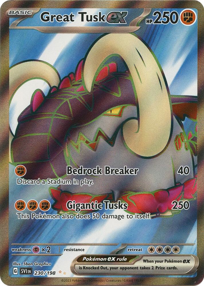 Great Tusk ex - 230/198 card image