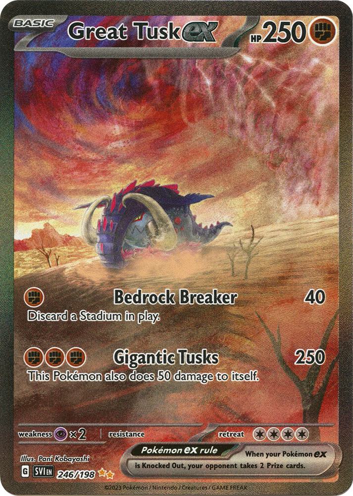 Great Tusk ex - 246/198 card image