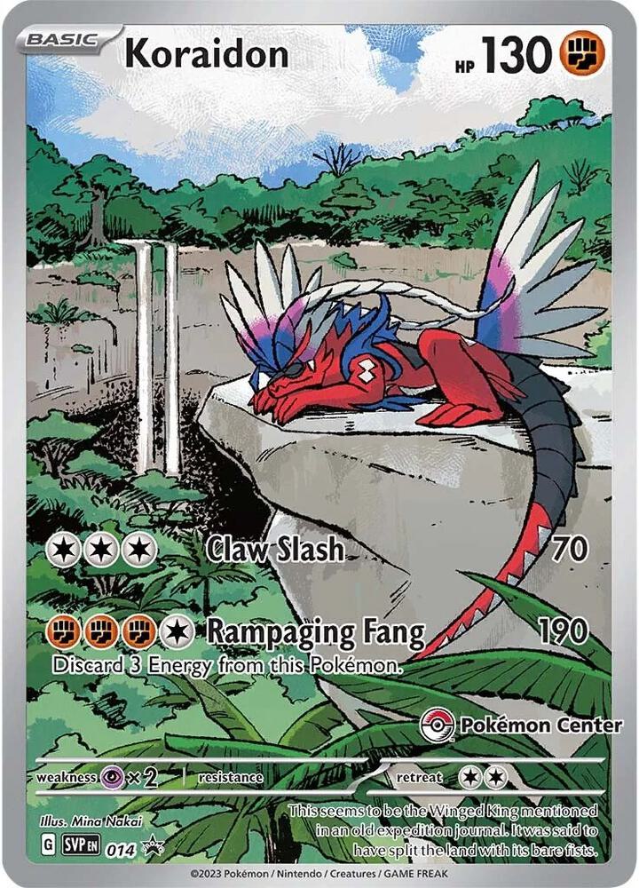 Koraidon - 014 (Pokemon Center Exclusive) card image