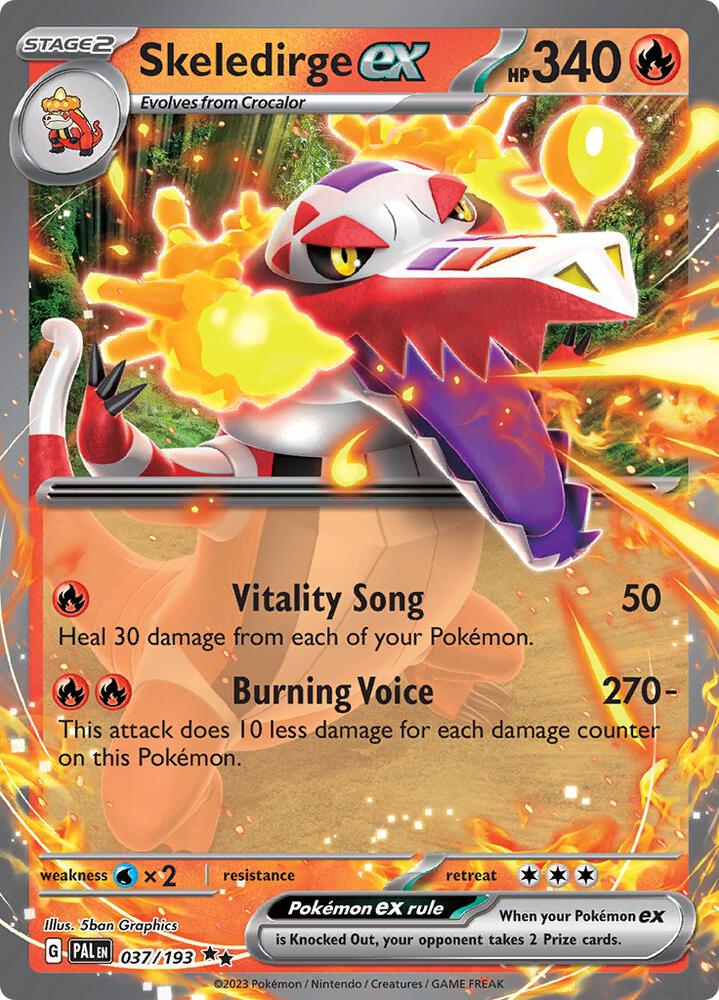 Skeledirge ex - 037/193 card image