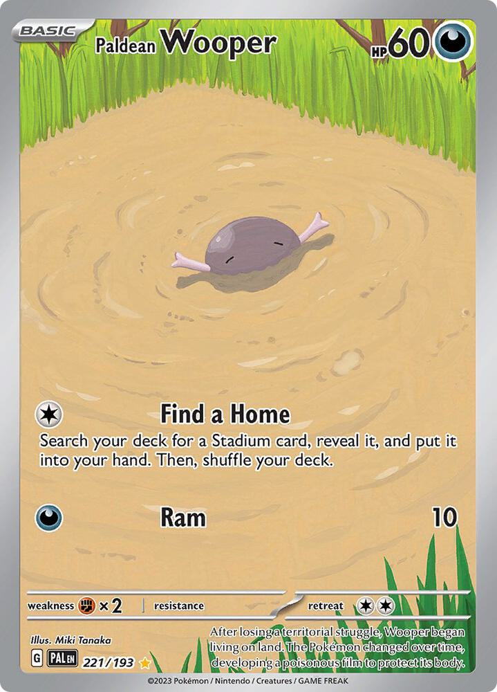 Paldean Wooper - 221/193 card image