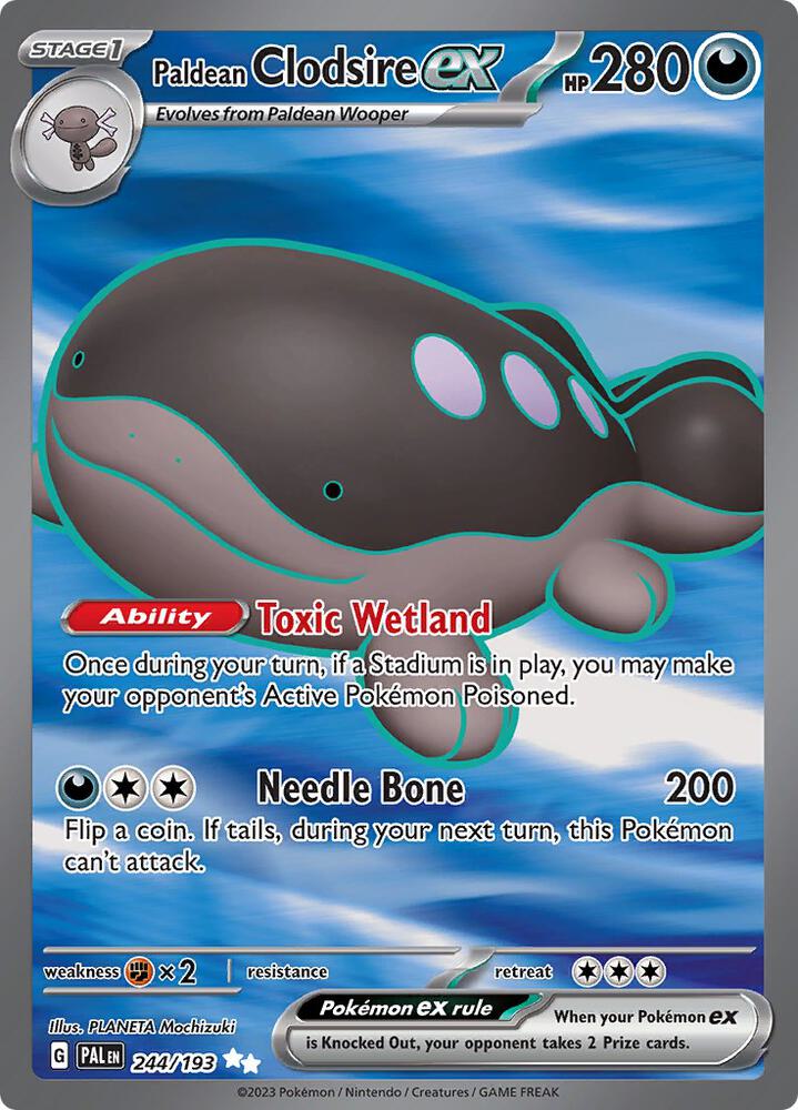 Paldean Clodsire ex - 244/193 card image