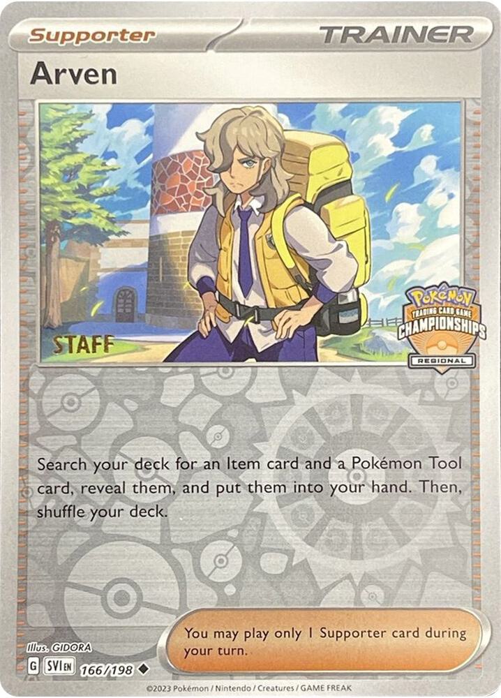 Arven - 166/198 (Regional Championships) [Staff] card image