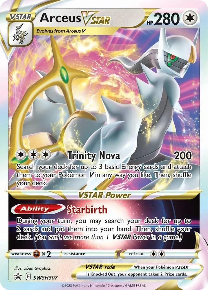Arceus VSTAR - SWSH307 card image
