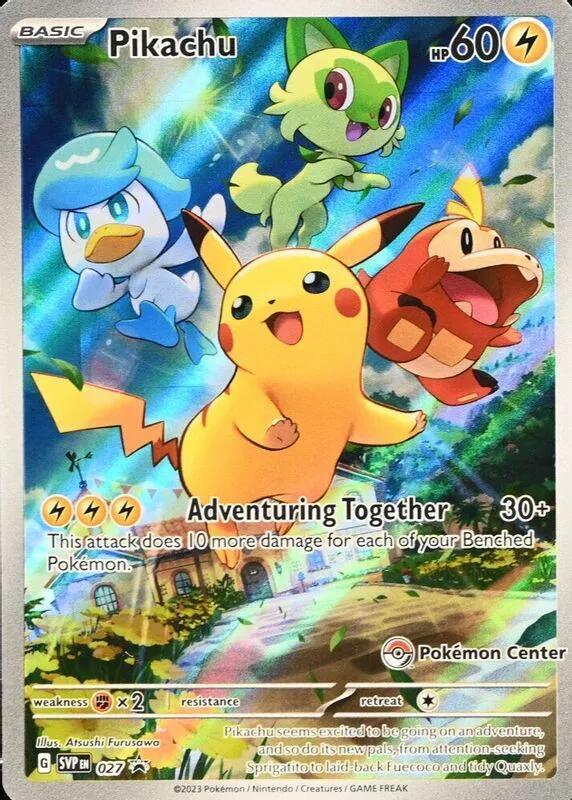 Pikachu - 027 (Pokemon Center Exclusive) card image