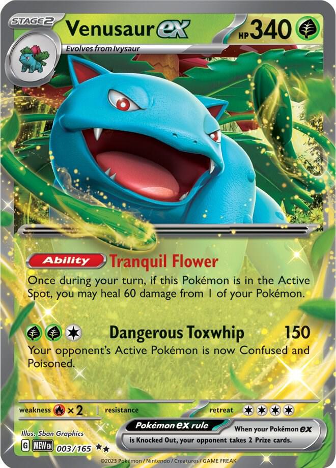 Venusaur ex - 003/165 card image