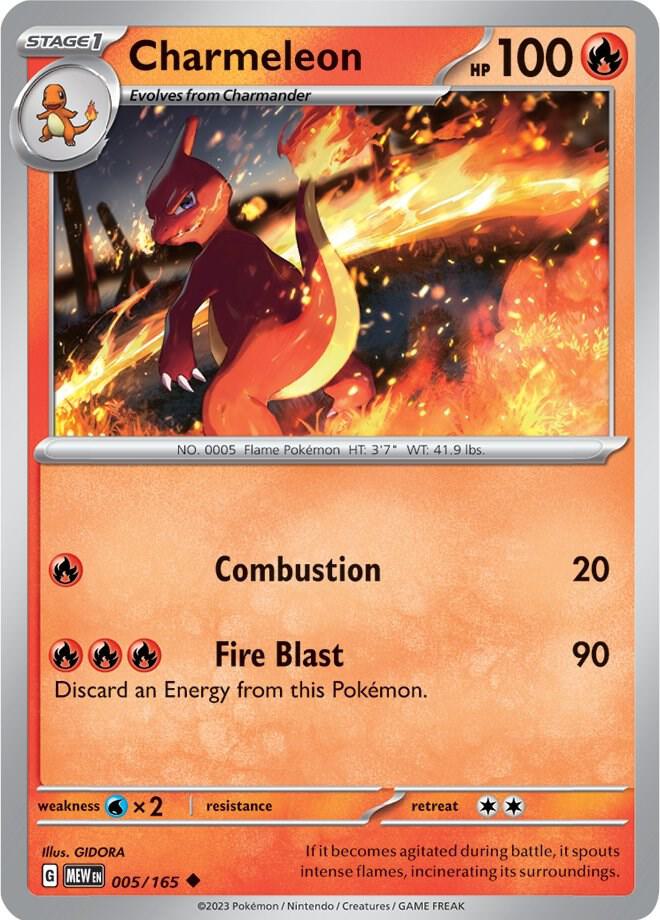 Charmeleon - 005/165 card image