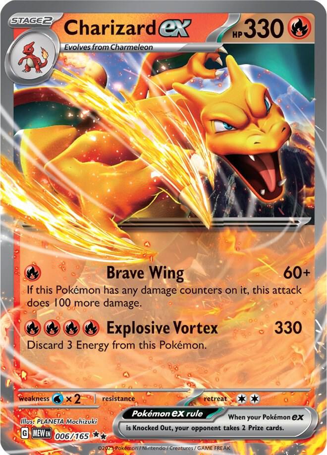Charizard ex - 006/165 card image
