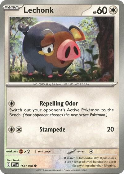 Lechonk - 154/198 (Holo) card image