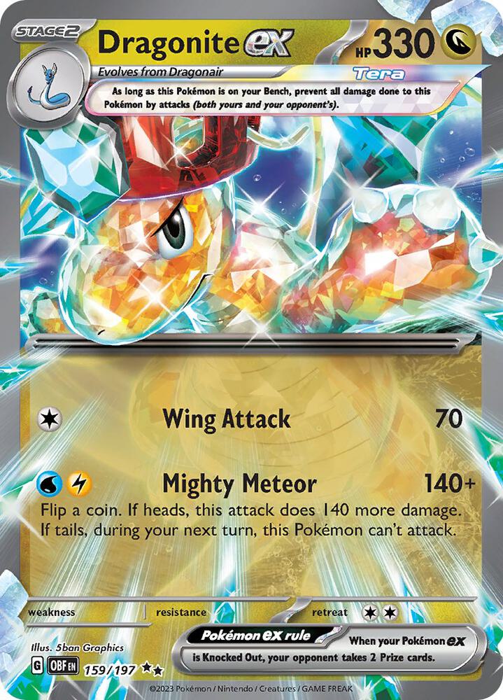 Dragonite ex card image