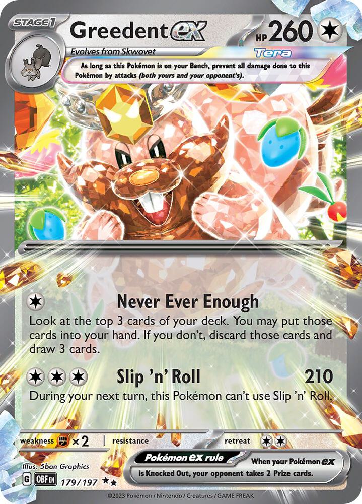 Greedent ex card image