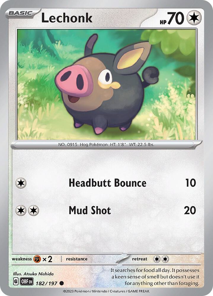 Lechonk - 182/197 card image