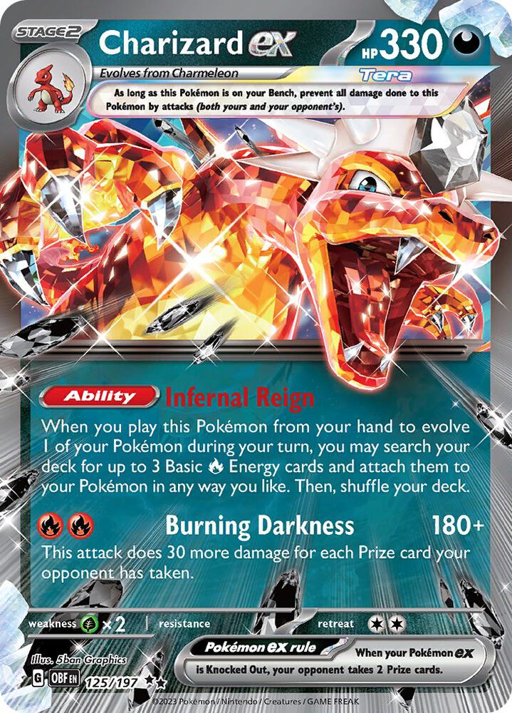 Charizard ex - 125/197 card image