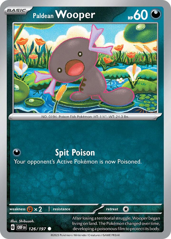 Paldean Wooper - 126/197 card image