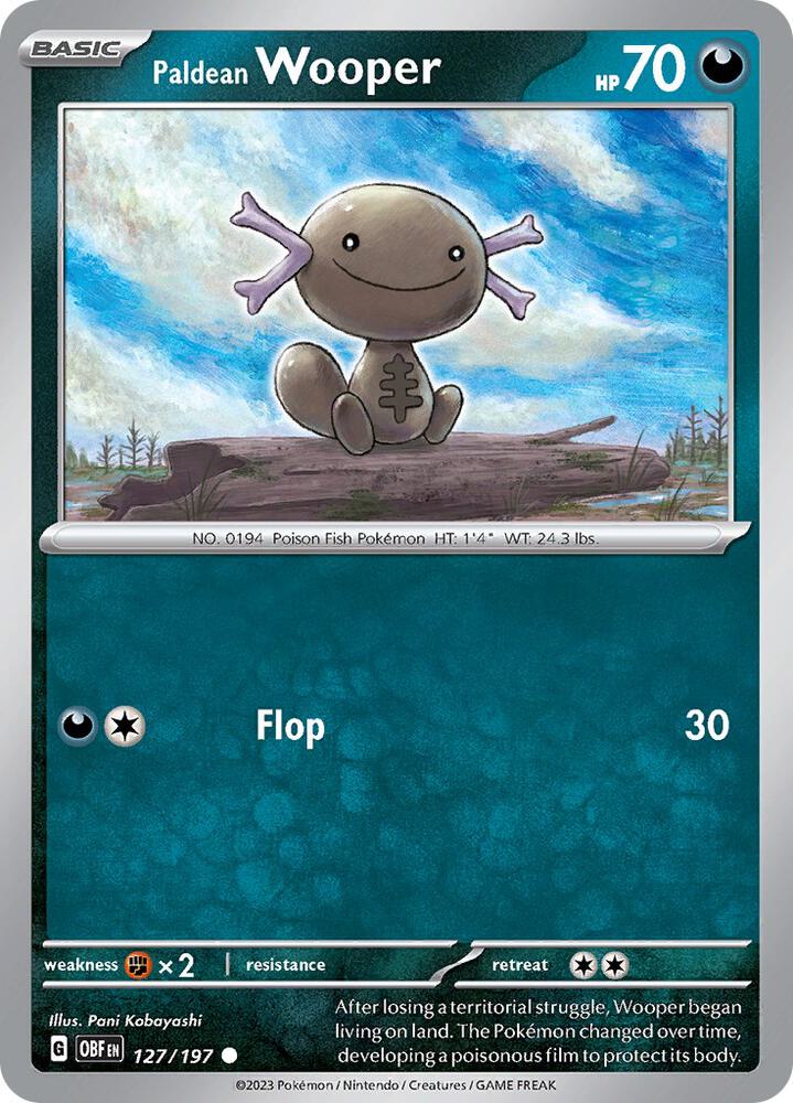 Paldean Wooper - 127/197 card image
