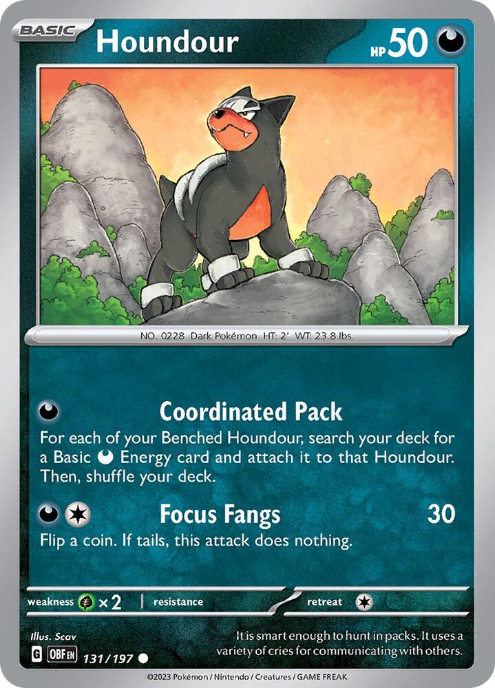 Houndour - 131/197 card image