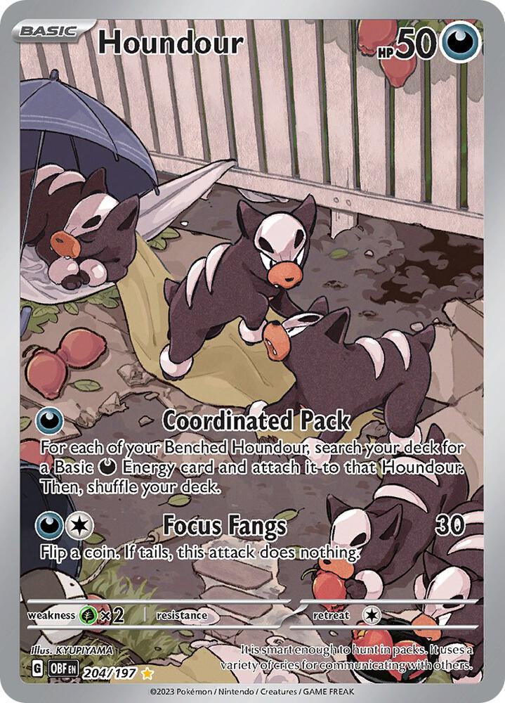 Houndour - 204/197 card image