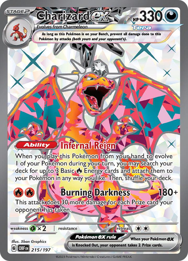 Charizard ex - 215/197 card image