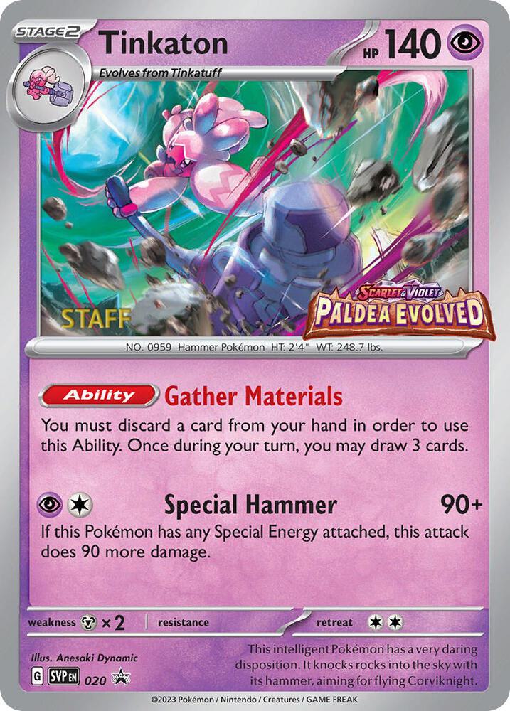 Tinkaton - 020 (Prerelease) [Staff] card image