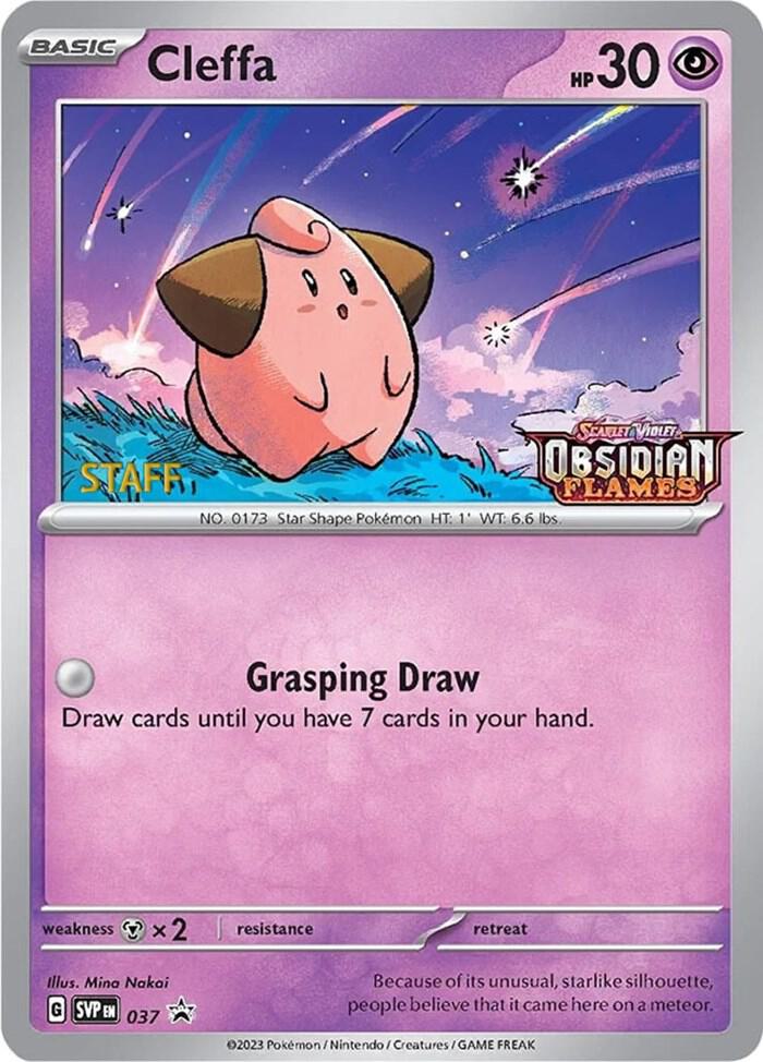 Cleffa - 037 (Prerelease) [Staff] card image