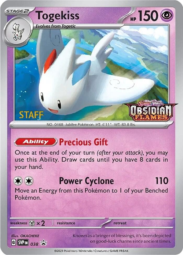 Togekiss - 038 (Prerelease) [Staff] card image