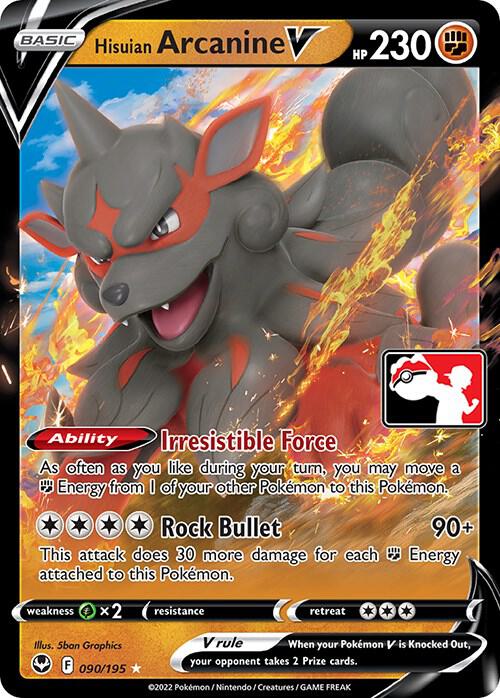 Hisuian Arcanine V - 090/195 card image