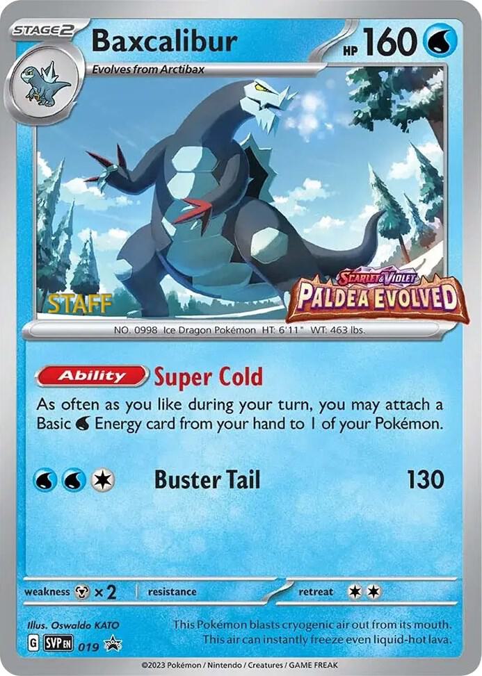 Baxcalibur - 019 (Prerelease) [Staff] card image