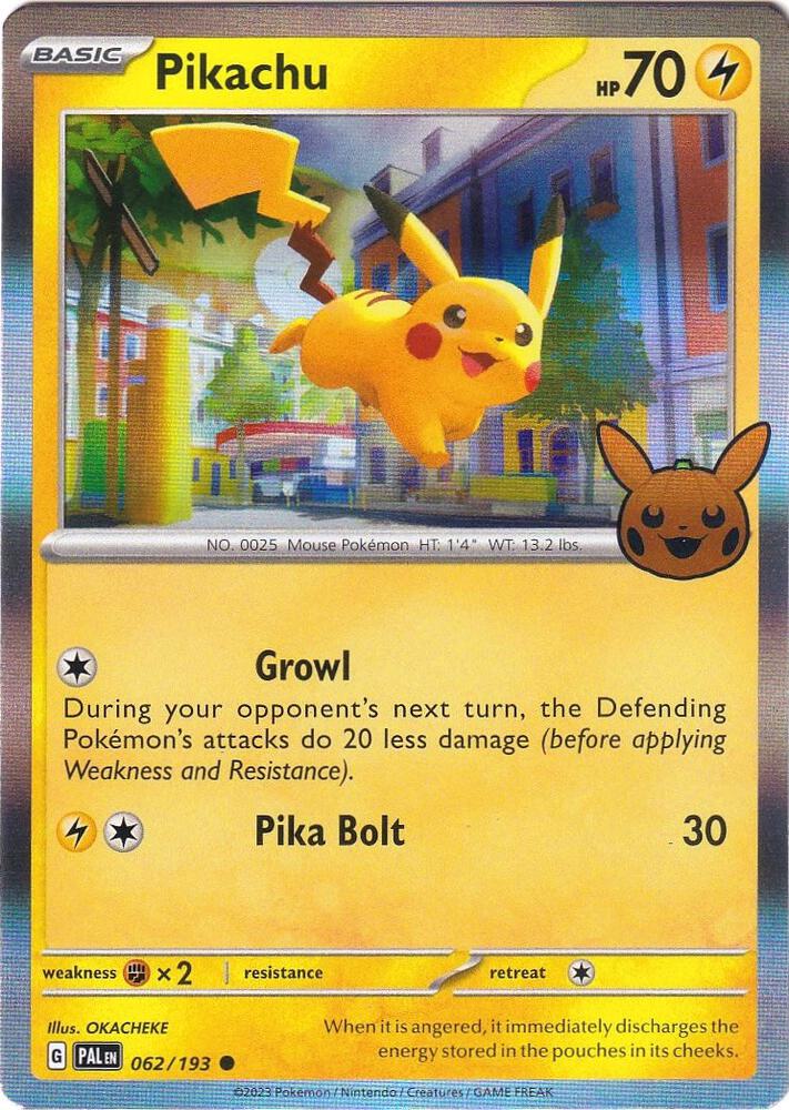Pikachu card image